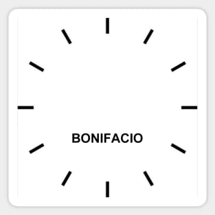 BONIFACIO Time Zone Wall clock Sticker